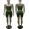 Shorts-Sets-for-Women-2-Piece-Womens-Short-Suit-2-Pieces-Vest-Crop-Tops-Shorts Bluewolfsea Shorts Sets for Women 2 Piece - Ladies Sportswear Set Vest Crop Tops + Shorts Large Green