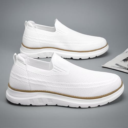 Image of Men's Walking Boat Shoes Slip On Casual Loafers Non Slip Comfortable Lightweight Work Driving Shoes