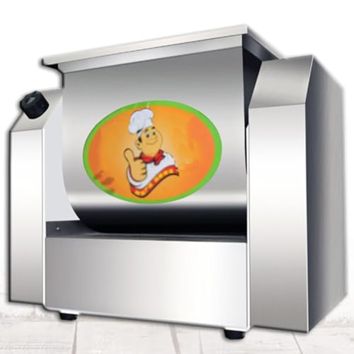 Amasadora, batidora de alimentos comercial, máquina de acero inoxidable, batidora para masa pesada, para escuelas, panaderías, restaurantes y pizzerías, 7 kg