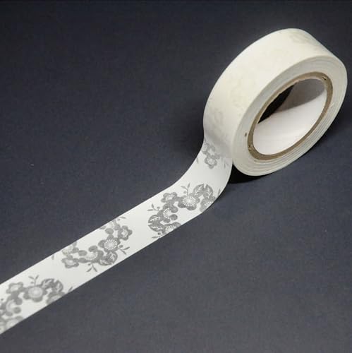 マスキングテープ 式日 Washi-nary プチギフト カモ井 白 美濃和紙 伝統 Japan Paper 和紙テープ 白 maskingtape 透かし和紙 おしゃれ 式日 白