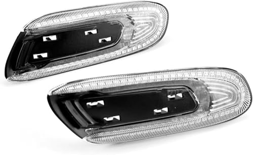 車のバックミラーの方向指示器 用のBMW用サイドミラーインジケーターライト、用のMini、用のCooper用、F55、F56、F57、2014-2017(White)
