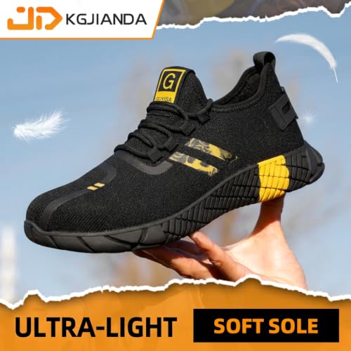 Image of Steel Toe Shoes for Men, Safety Work Shoes, Puncture-Resistant