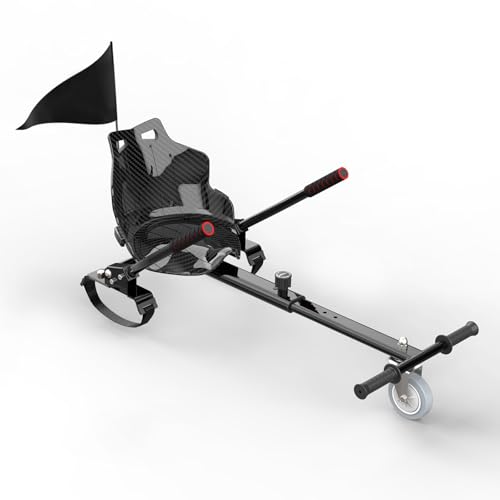 Hoverkart para hoverboard – Asiento para scooter de equilibrio automático, compatible con hoverboards de 6,5/8,5/10 pulgadas, Gokart ajustable para niños, diversión y conducción segura