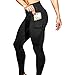 Produktbild Sport Leggins für Damen Sporthose Damen Stretch Workout Leggings Yoga Hosen lang Jogginghose Damen schwarz Yoga Hosen Fitnesshose Dünne Hosen Eva (Schwarz-C, S)
