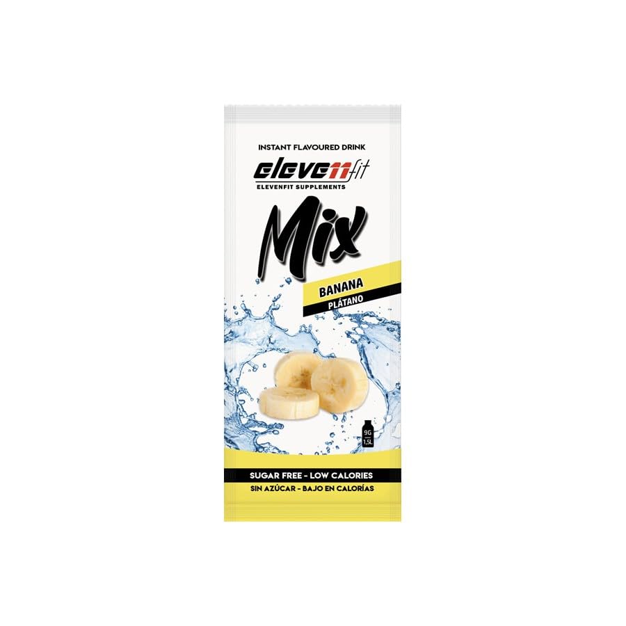Mix Saborizante - Elevenfit - Pack 24 unidades - Sabor Plátano - Mix Saborizante sin azúcar 24x9g