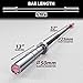 Synergee Open 15kg Women’s Black Phosphate Shaft and Chrome Sleeve Olympic Barbell. Rated 1000lbs for Weightlifting and Powerlifting.