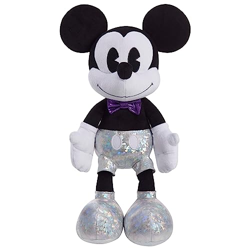 Disney100 Years of Wonder Mickey Mouse Large Plush Stuffed Animal, Kids Toys for Ages 2 Up by Just Play