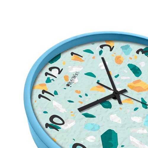 Image of Olive Tree Wall Clock 12 inch Decorative Plastic Wall Clock TIK - TIK Movement Classic Clock Battery Operated Round Easy to Read for Room /Home /Kitchen /Bedroom /Office /School - 9232