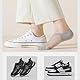Hrlace 5 Paar Herren Unsichtbare Socken Füsslinge Kurzsocken Rutschfestes Silikon Sneaker-Socken Atmungsaktive Mesh Sommer Sneakersocken Bootssocken Dunkelgrau