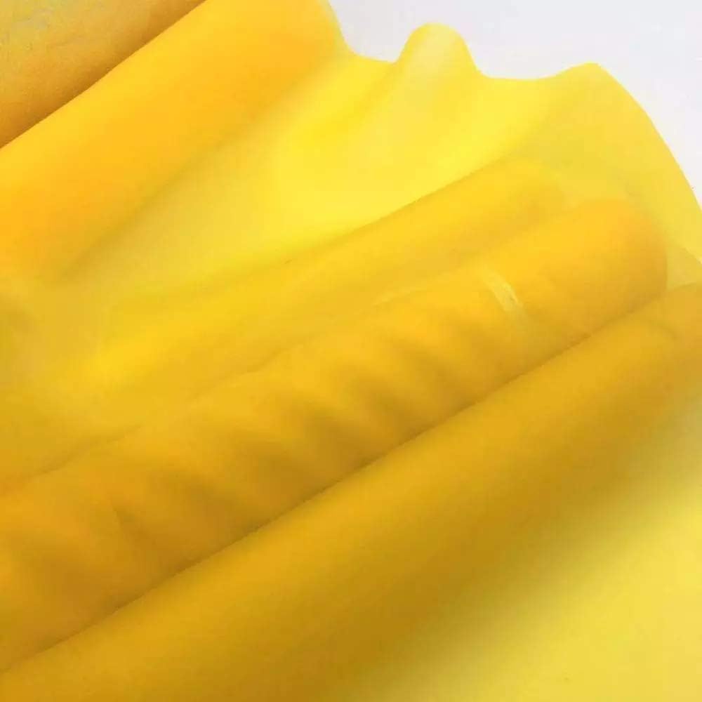 Silk Screen Printing Mesh, Size 50inchx1Yard, 100/110/120/140/160/180/200/250/300Mesh, White Yellow for Screen Printing Machine Equipment Accessories, Filter Painting, Polyester (200M/80T Yellow)