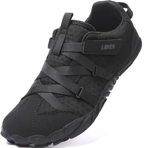 Image of UBFEN Kids Barefoot Shoes Zero Drop Wide Toe Box Sneakers for Boys Girls | Hook&Loop, Lightweight, Breathable, Suitable for Hiking, Walking, Tennis, Running, Daily Wear, Toddler, Little Kid, Big Kid