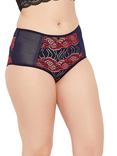 Image of Clovia Women's Pack of 2 Lace High Waist Hipster Panty