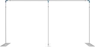 Wedding Cloth Gauze Background Frame, Breakapart Curtain Backdrop Arch Decoration - Support Frame for Wedding Stage, Drapes Not Included (L20 x H10ft) (Type A)