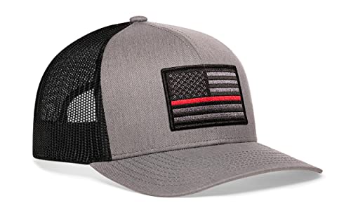 Image of HAKA American Flag Trucker Hat - USA Flag Mesh Snapback Cap for Men, Women & Golf, Patriotic Baseball Dad Hat