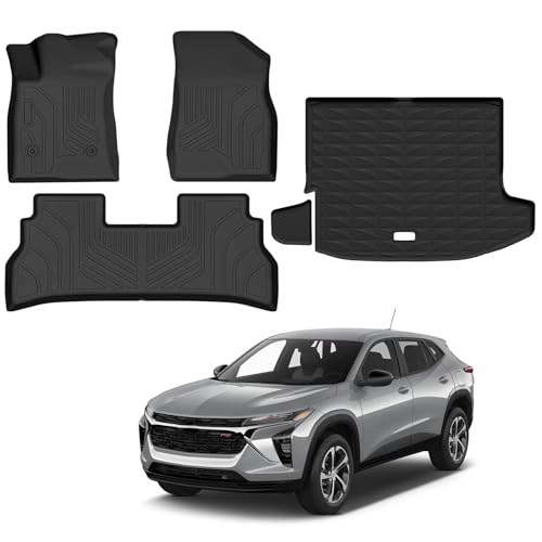 Floor Mats for 2024-2026 Chevrolet Trax/Buick Envista All Weather TPE Trunk Mat WearResistant Odorless AllSeason Universal Trax Envista Car Interior Custom Accessories Black