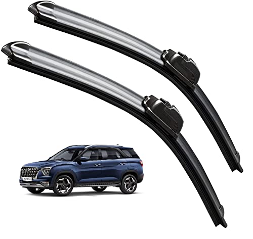 Image of Euro Care Windshield Car Wiper Blades Compatibility with Hyundai Alcazar - Set of 2Pc (D-24,P-18)