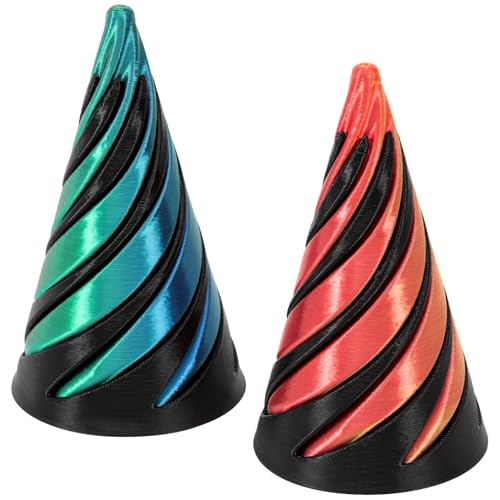 Youkly 2Pack Impossible Cone Pyramid Spiral Cone Fidget Toy
