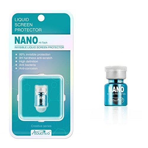 Atouchbo Nano Protector de pantalla universal Resistente a los arañazos 9H, antibacteriano, invisible (transparencia 99%) Protector de pantalla táctil LCD (smartphone, tablet, laptop, reloj,