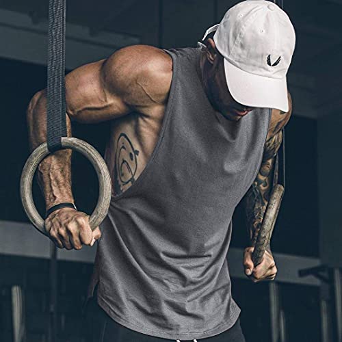 Image of COOFANDY Men Workout Tank Top 2 Pack Gym Bodybuilding Sleeveless Muscle T Shirts