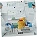 GLEAVI 4sets Science Lab Tools Porcelain Spot Plates Ceramic Reaction Plates 6 Holes Easy to Clean 2pcs*4
