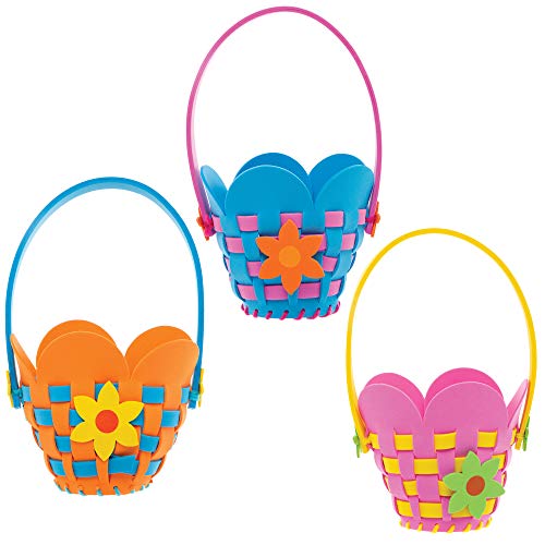 Baker-Ross-AT380-Flower-Basket-Weaving-Kits-Pack-of-4-Introductory-Sewing-for-Beginners-and-for-Kids-Arts-and-Crafts-Projects Baker-Ross-AT380-Flower-Basket-Weaving-Kits-Pack-of-4-Introductory-Sewing-for-Beginners-and-for-Kids-Arts-and-Crafts-Projects