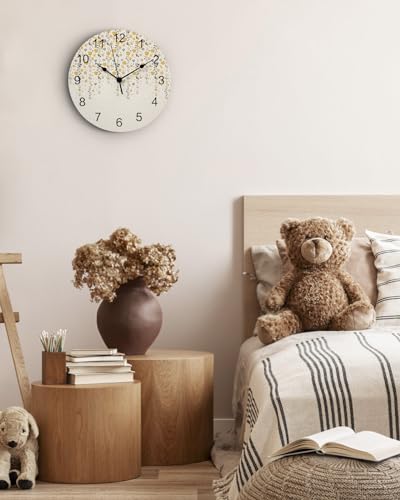 Reloj de pared redondo multicolor 10 pulgadas silencioso miniatura 5