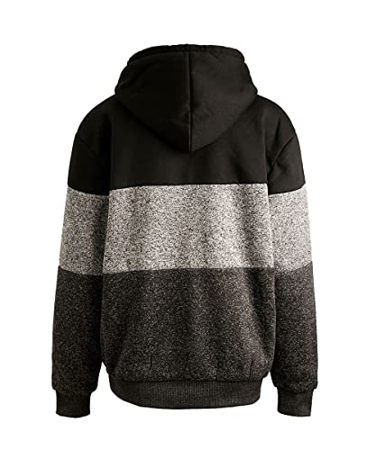 LeeHanTon Heavyweight Hoodies for Men Jackets Comfy Sherpa Lined Zip Up Hoodie Coats with Pockets Outerwear2