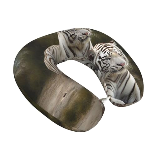 Almohada cuello U espuma viscoelástica 30x25 cm miniatura 2
