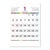 新日本カレンダー 2026年 カレンダー 壁掛け カラーラインメモ 年表付 NK174