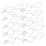 Amagogo 10 Stück Drahtklemmen für Einmachgläser, zum Verschließen von Vorratsdosen in der Küche, 10 cm Metalldraht-Verschlüsse, Edelstahl