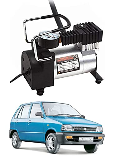 AYW Silver Metal Body Tyre Air Pump 80 Psi for Maruti 800