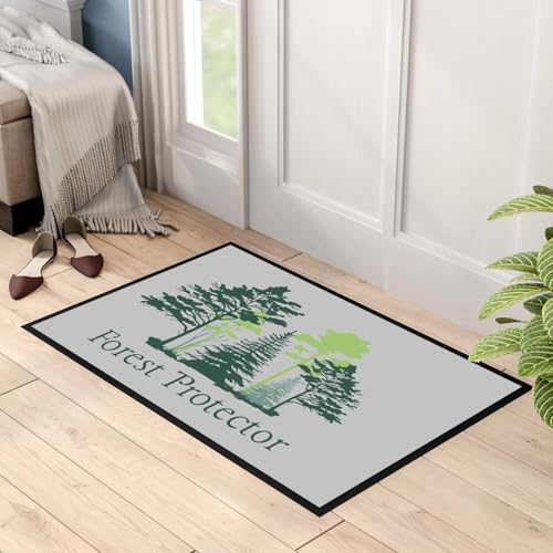 Paillasson Gris Forest Protector l'Amour de la Nature chez Vous - 3