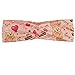 ABAKUHAUS Diadame San Valentín, Banda Elástica y Suave para Mujer para Deportes y Uso Diario Osos de peluche celebración de su Happy Valentines Day Tortas Globos, Coral Brown melocotón