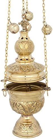 Brass Christian Church Thurible Incense Burner Censer (127 B)