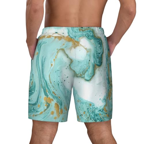 Short de plage imprimé marbre EdWal, le maillot idéal des vacances au bord de l'eau
