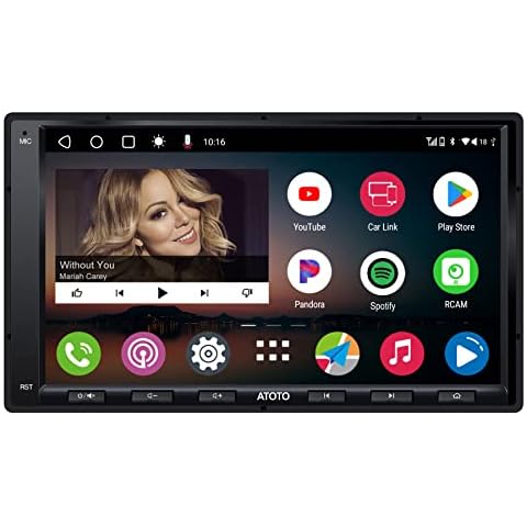 ATOTO A6PF Android Double-DIN Car Stereo, Wireless CarPlay, Wireless Android Auto, Mirrorlink, 7" Touchscreen in-Dash Navigation, GPS Tracker, WiFi/BT/USB Tethering, HD LRV, 2G+32G, A6G2A7PF Cover