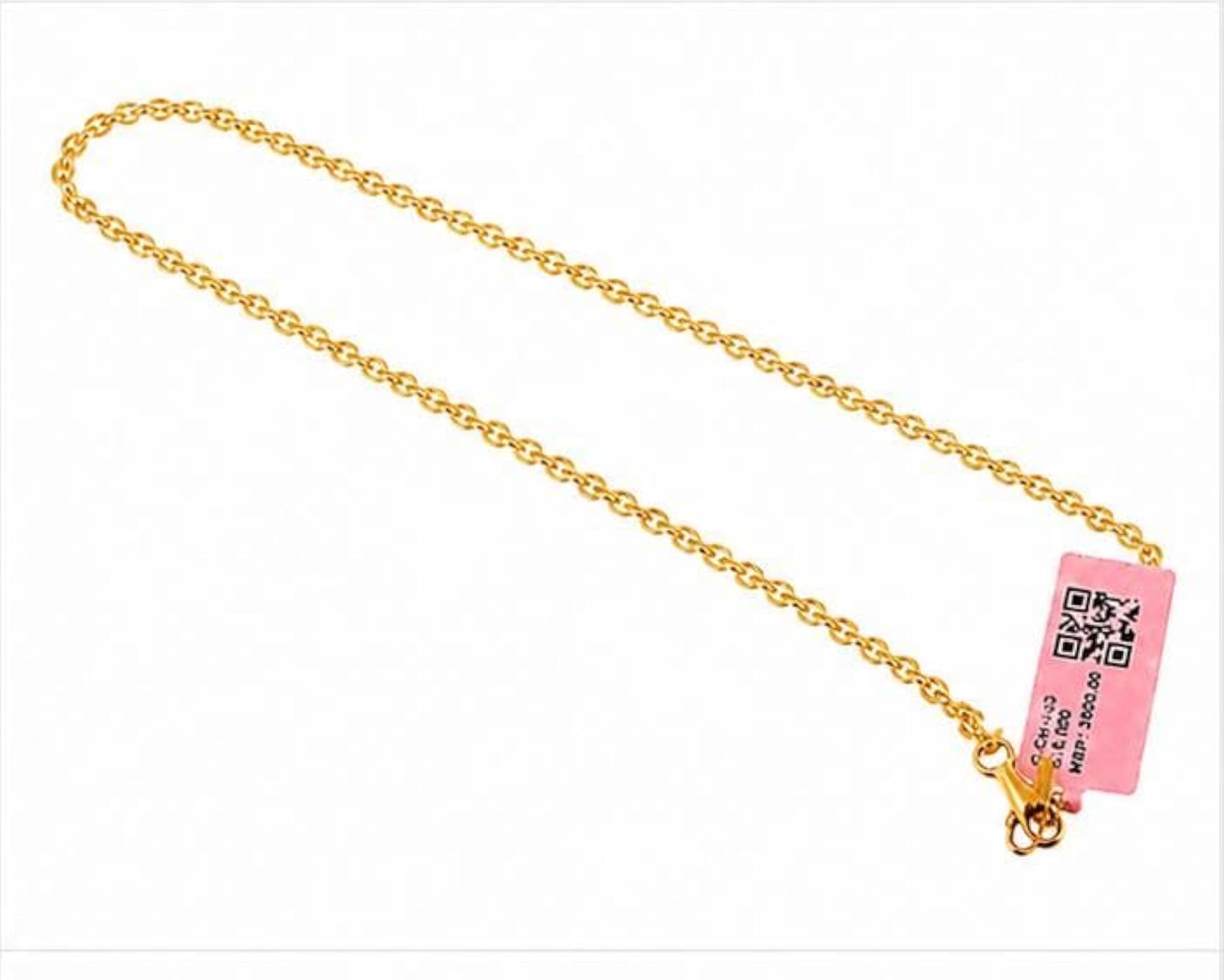 Men's Gold Plated Chain Necklace, Elegant Design
