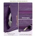 Gonex Yoga Mat Bag, Large Tote Bag with Multi Pockets for Women Men, Canvas Mat Carrier, Full Zipper Easy Access for Pilates Gym Travel - Image 4