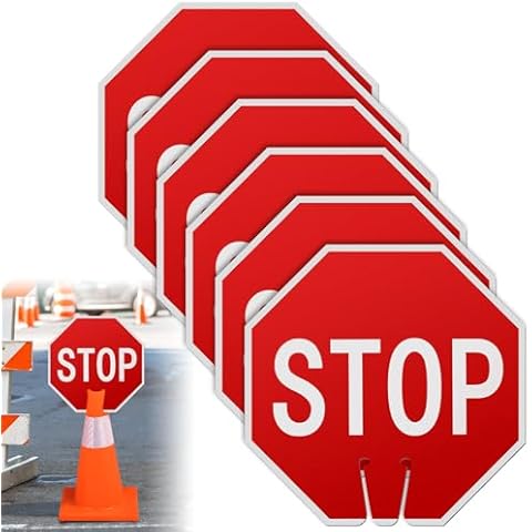 Geetery 6 Pcs PVC Stop Signs Cover