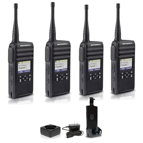 Motorola DTR700 Digital 2-Way Radio (50 Channels) (DTR700) (4-Pack)