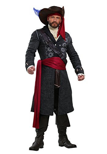 Plus Size Blackbeard Pirate Costume Blackbeard Costume for Men 5X