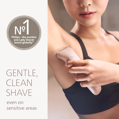 Image of Philips Lady Shaver Series 6000 - Cordless, Wet & Dry Electric Shaver, 3-Blade Shaving System, for Legs, Body & Bikini, 80 Mins. Runtime, Model BRL137 /00