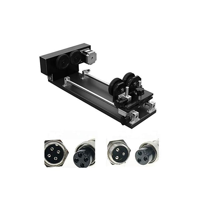 Buy CNC Wheel Router Rotary Axis Attachment for CO2 Laser Rotate ...