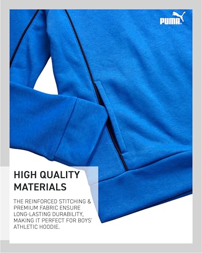 PUMA Boys Hoodie - Athletic Performance Fleece Pullover hoodies for Boys - Cozy Soft Graphic Kids Sweatshirt (Sizes: 8-20)4