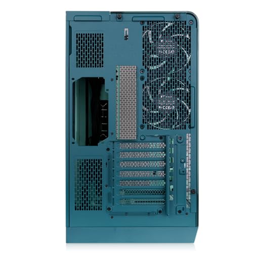 Image of Thermaltake View 390 Air; Mid Tower; 2x120mm CT Fans Included; 360mm Radiator Support; 420mm GPU Clearance; Hidden Connector Support; Rotatable PCIe Slots; Transformative Teal; CA-11F-00MTWN-00