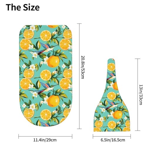 Image of Hummingbirds and Lemon Newborn Swaddle Blankets Hat Sets Soft Baby Receiving Blanket Swaddle Sack for Baby Shower Infant Boy Girl Gift