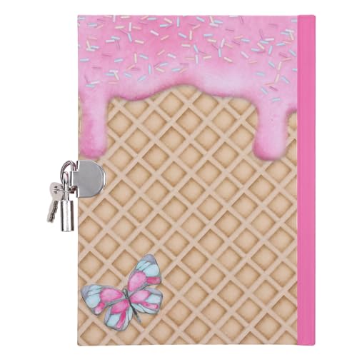 Image of Secret Diary with Lock /Keys, Girls Interactive Christian Journal with Writing Prompts Teen, Tween - Let Joy Fill Your Day Phil. 4:4 Bible Verse