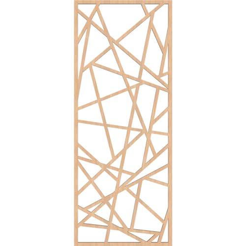 Image of Conway Decorative Pierced Fretwork Wood Wall Panels, 9 3 /8 inchW x 24 3 /8 inchH x 1 /4 inchT, Hickory