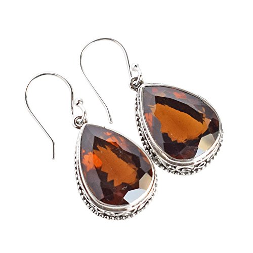 Quartz fumé en boucles d'oreilles goutte : sublimez votre style avec raffinement