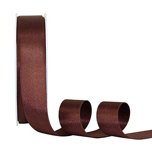 C.E. Pattberg SATIN espresso (brown) gift ribbon, 27 yards for Wrapping Gifts 1 inch width, Ribbon for Decorating & Crafting - Image 2